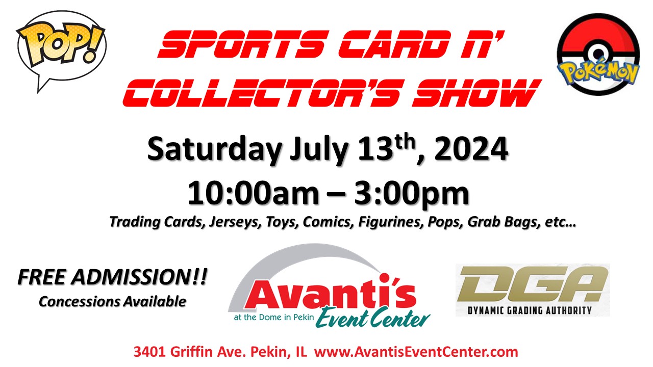 Sports card n' collector's show flyer 2024